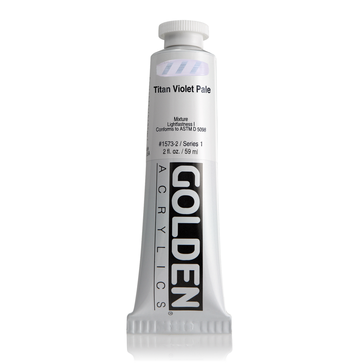 GOLDEN HEAVY BODY ACRYLIC TITAN VIOLET PALE 2oz