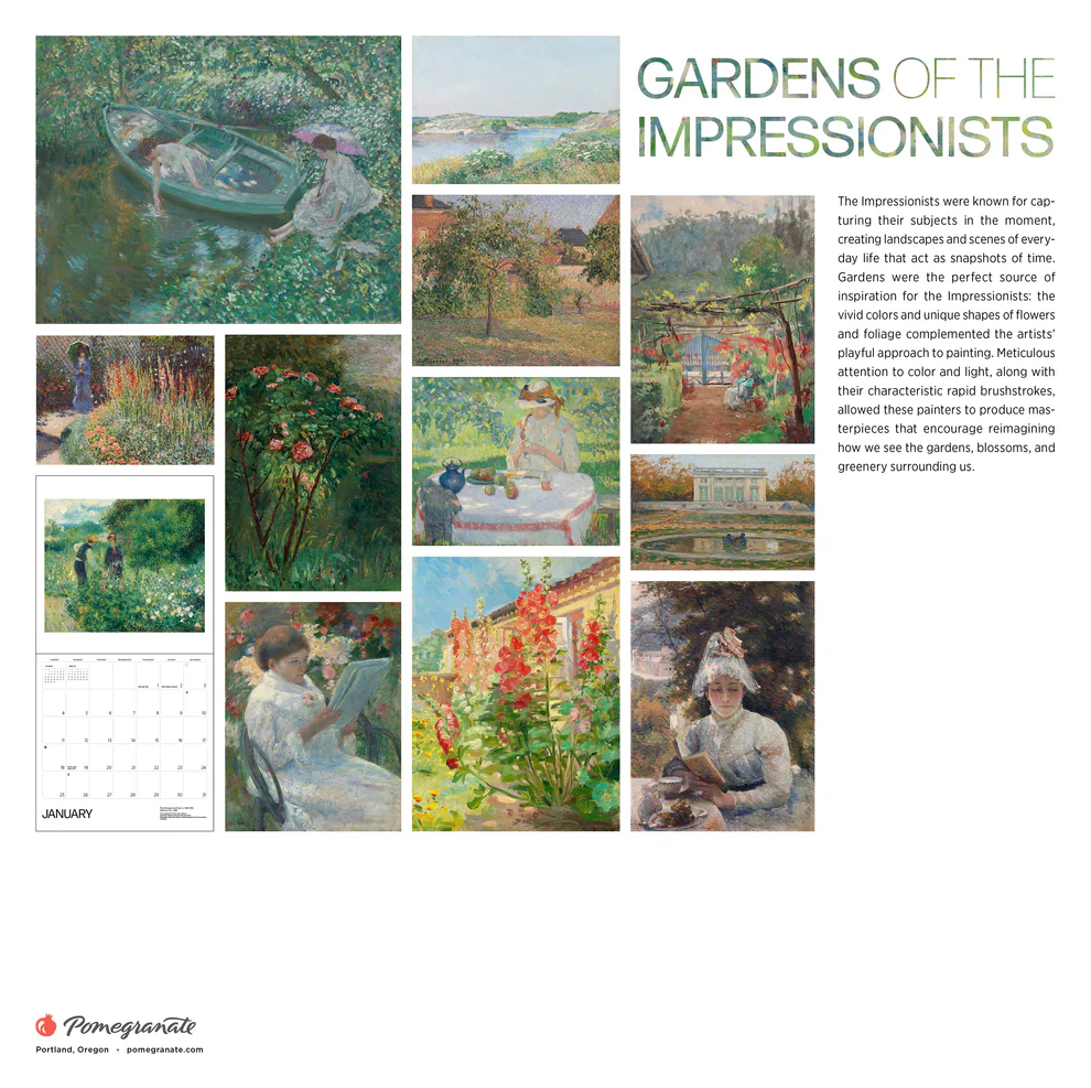 WALL CALENDAR 2026 - GARDENS OF THE IMPRESSIONISTS