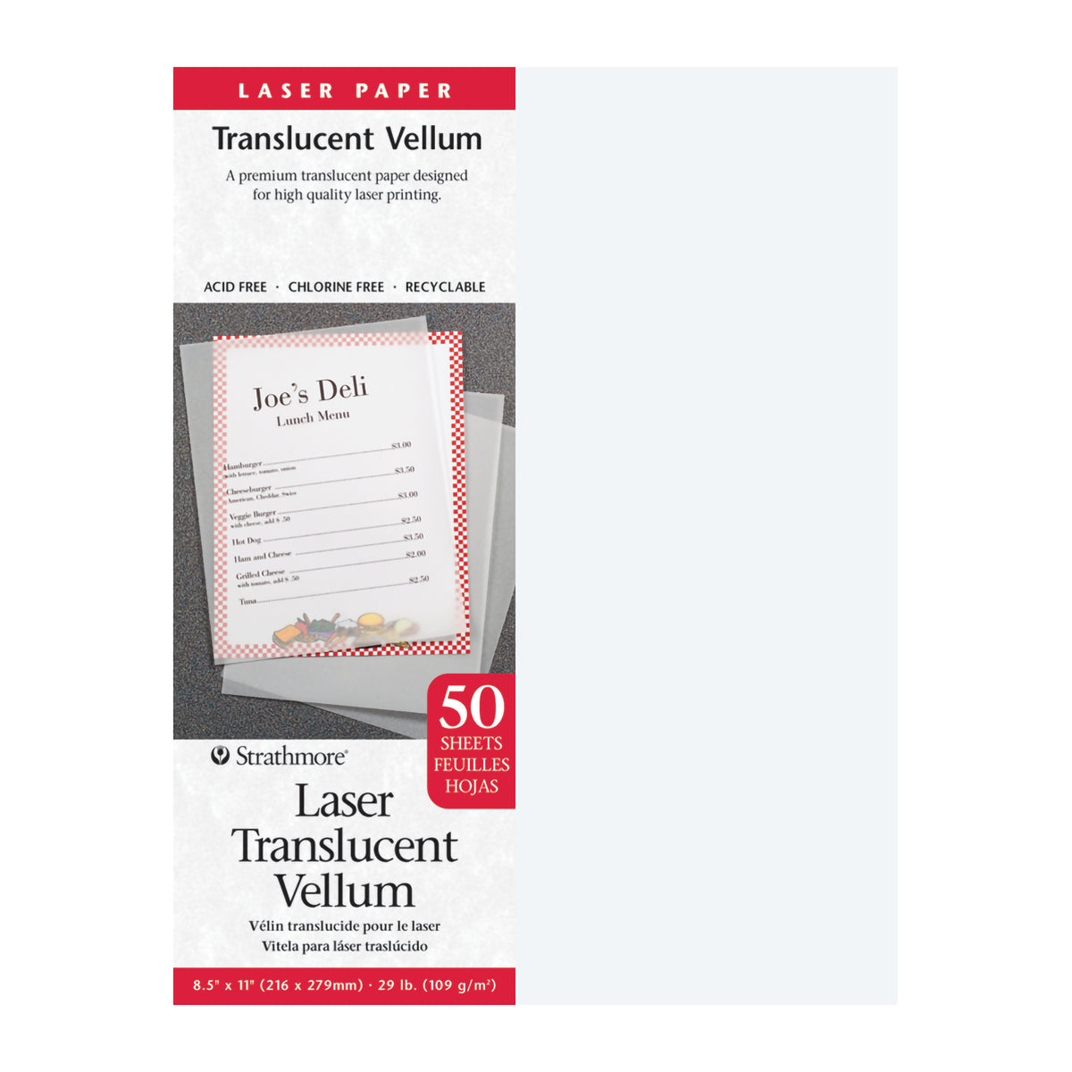 LASER VELLUM 8.5x11 50-PACK