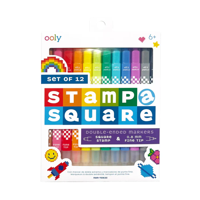 STAMP-A-SQUARE MARKERSE SET/12