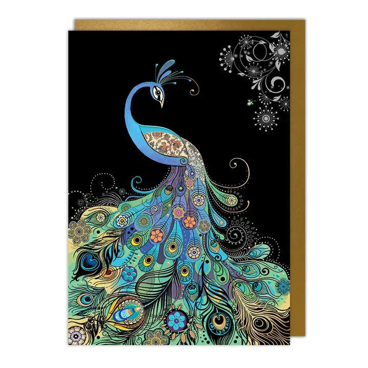 BLANK CARD - ELEGANT PEACOCK