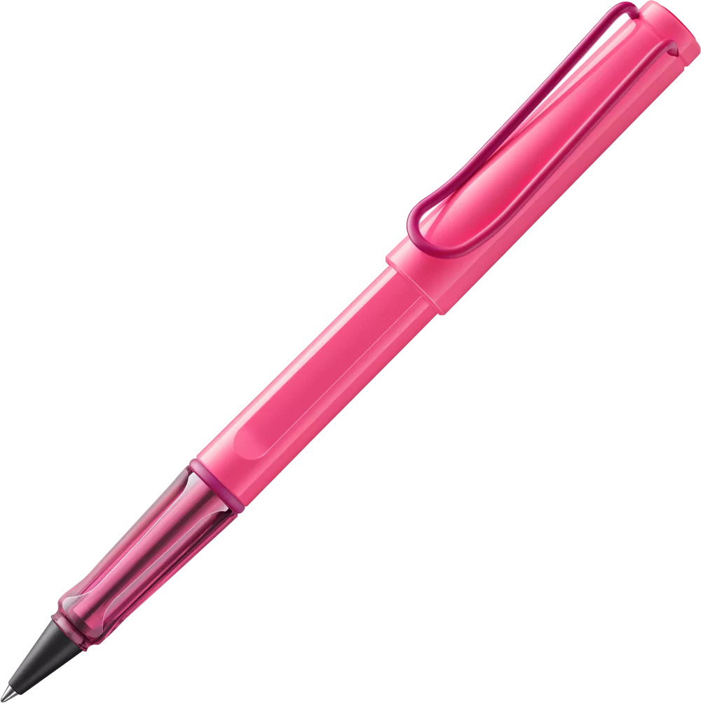 SAFARI ROLLERBALL PEN - NEON PINK
