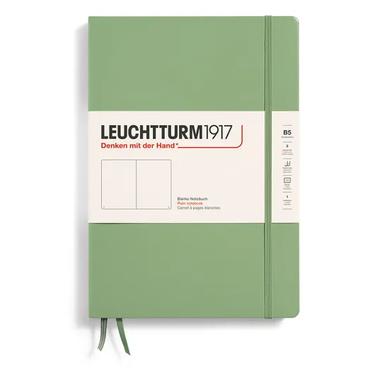 SOFTCOVER B5 NOTEBOOK PLAIN SAGE