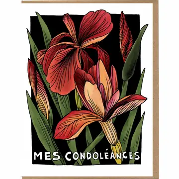 BANNER CARD - MES CONDOLEANCES