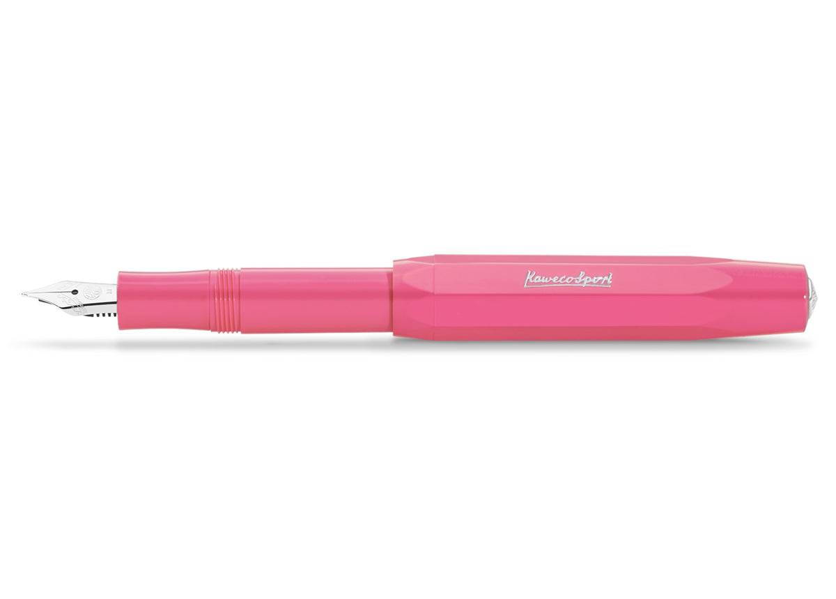 KAWECO SKYLINE SPORT PINK FOUNTAIN PEN MEDIUM