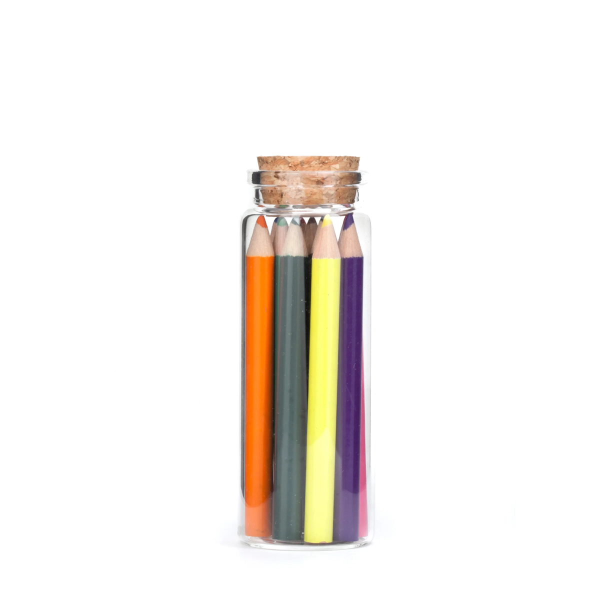 DOODLE JAR /12 COLORED PENCILS IN A GLASS JAR