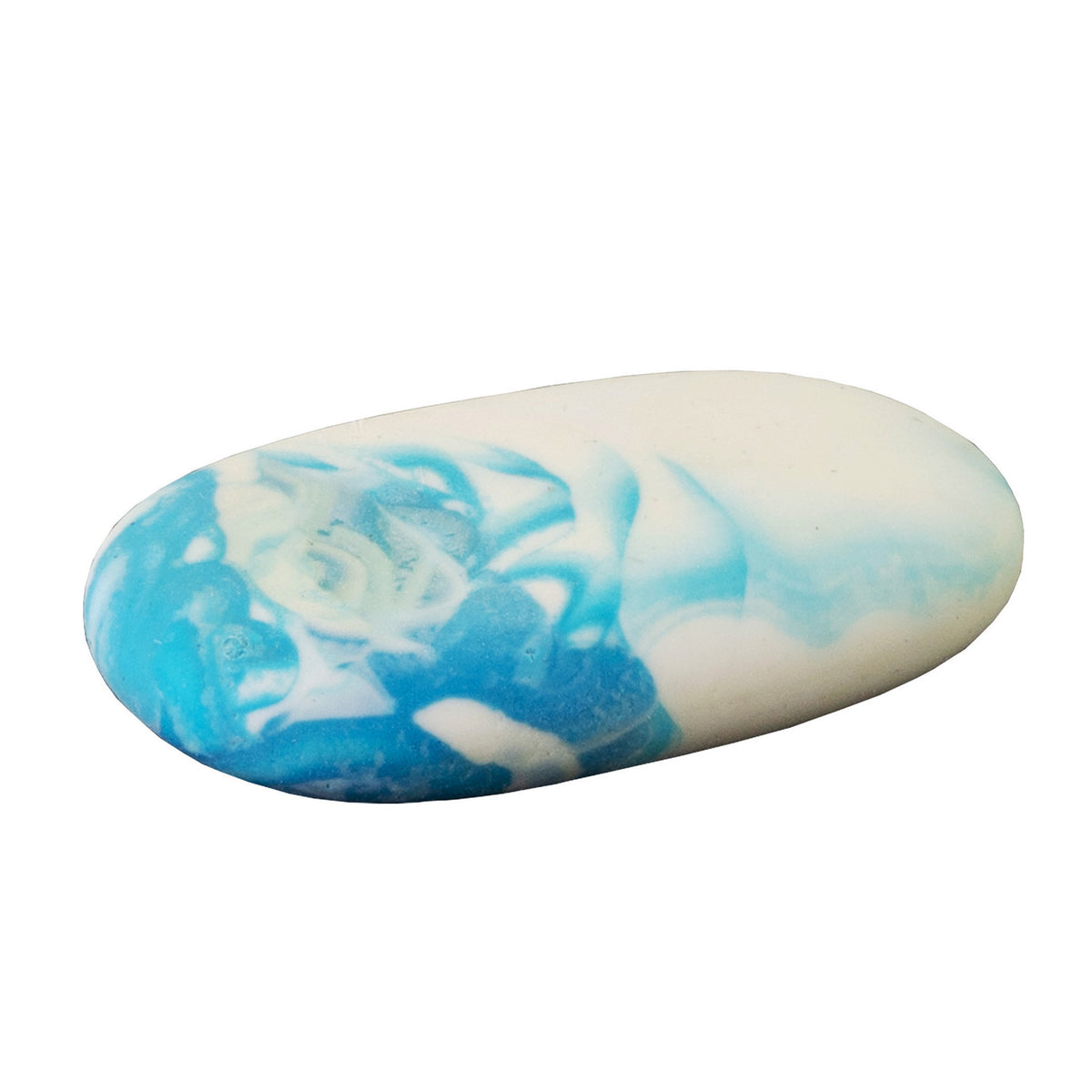 SOFT PLASTIC WAVE ERASER - BLUE AND WHITE