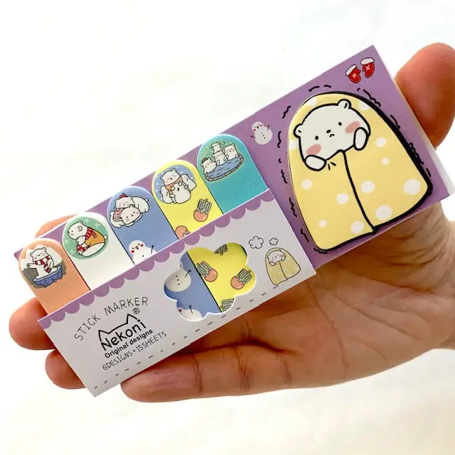 NEKONI POLAR BEAR STICKY NOTES