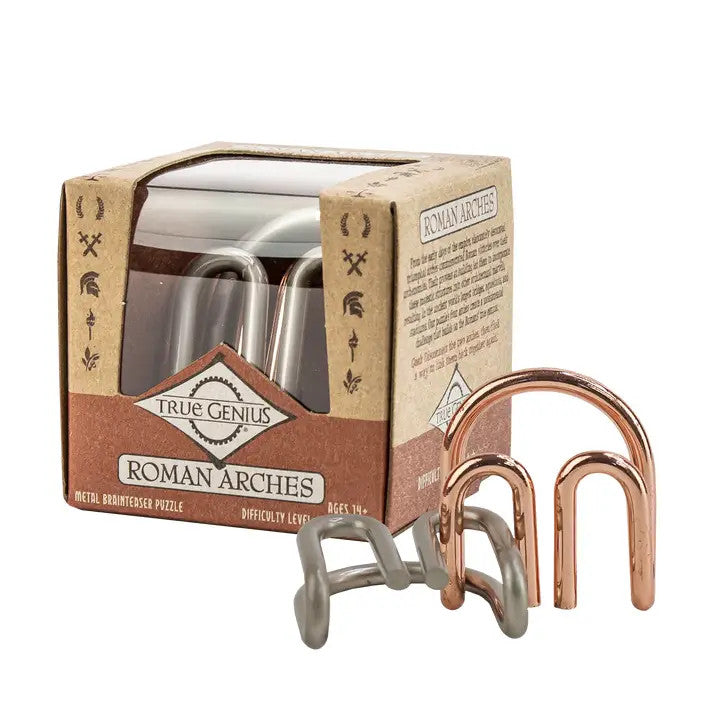 TRUE GENIUS  - ROMAN ARCHES INTERLOCKING METAL PUZZLE