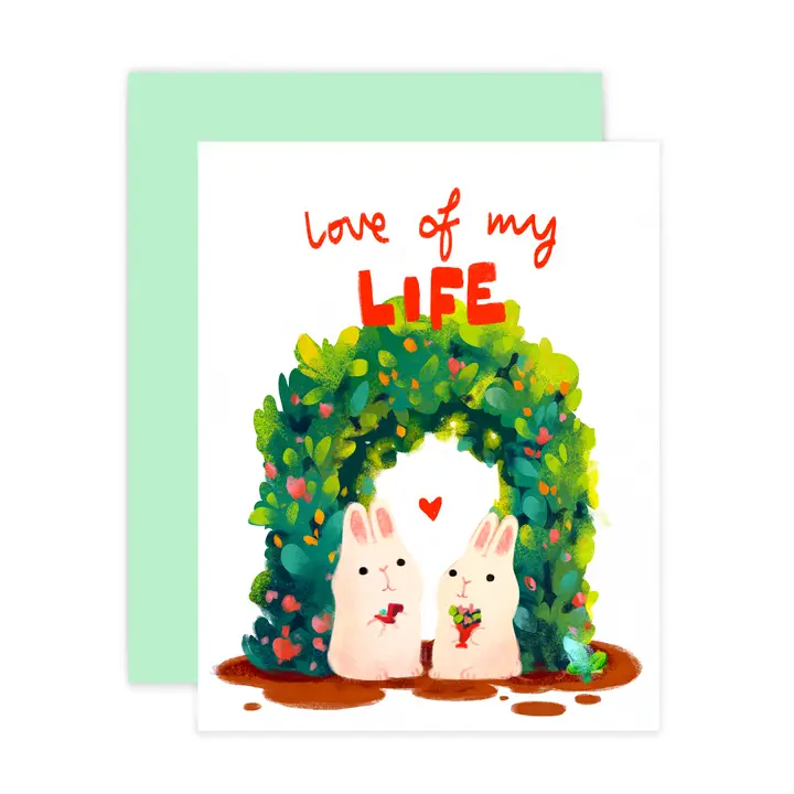 ILLUSTRATION CARD LOVE OF MY LIFE