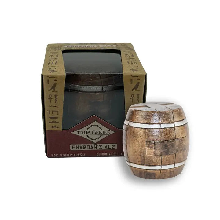 TRUE GENIUS - PHARAOH&#39;S ALE INTERLOCKING BARREL BRAINTEASER