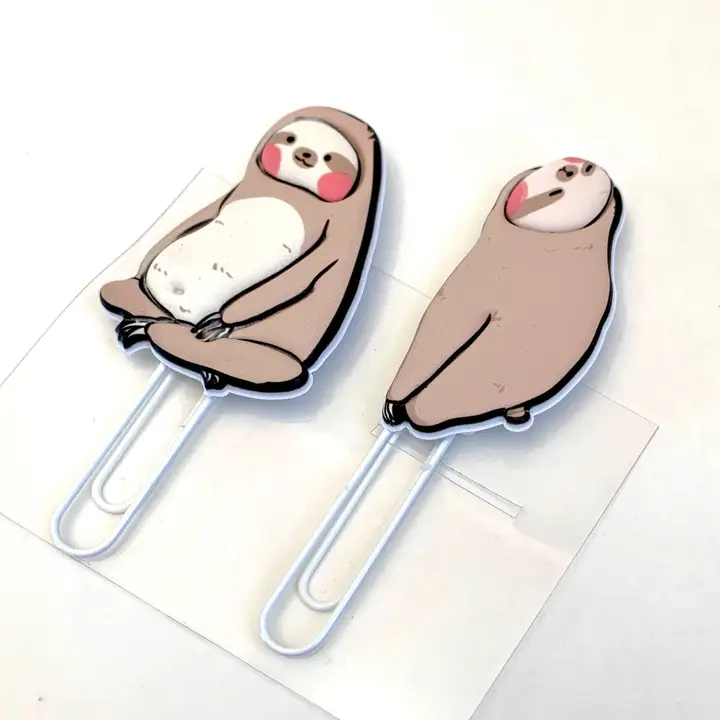 Sloth Paperclip NEKONI PAPER CLIPS SLOTH - Hull's Art Supply & Framing