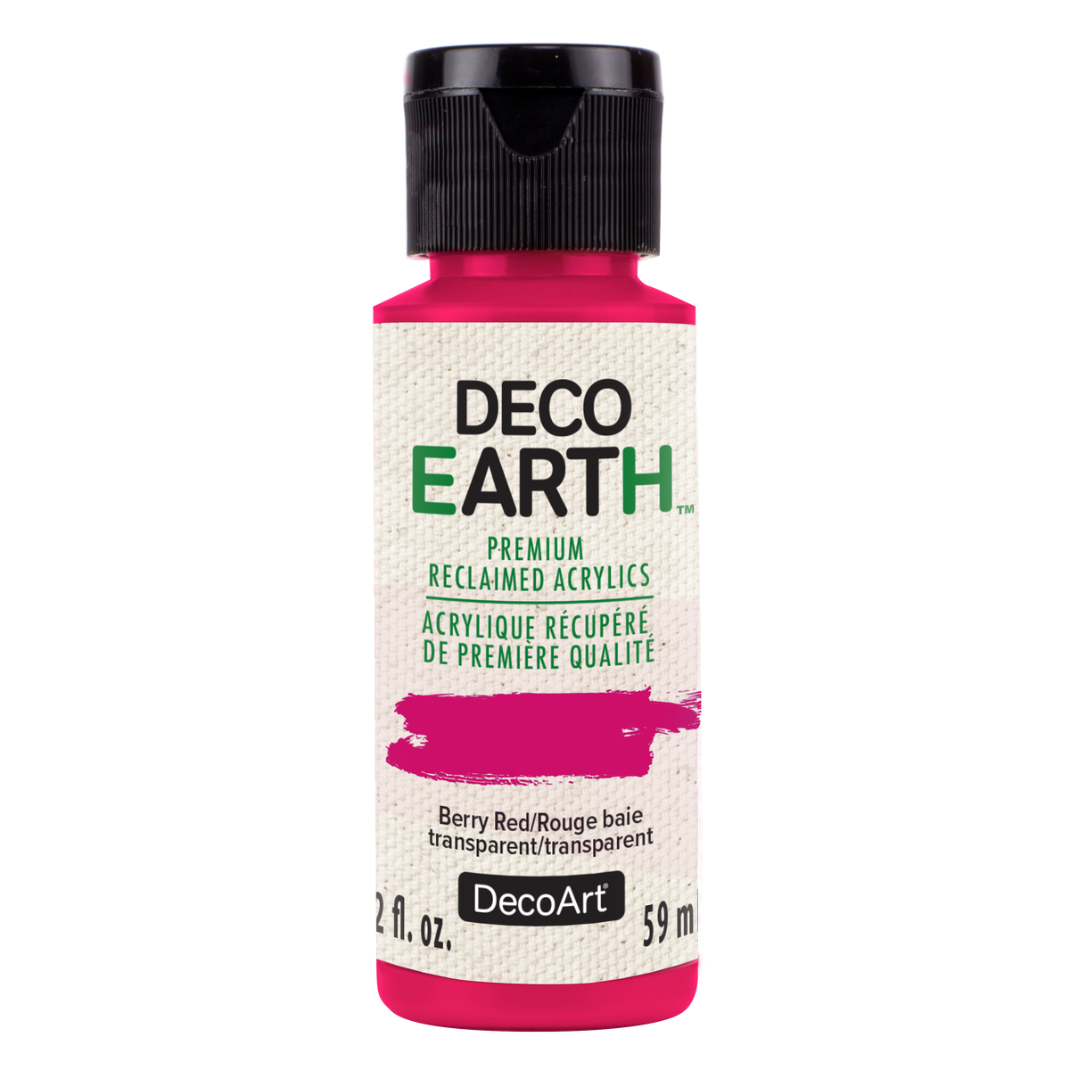 DECOEARTH RECLAIMED ACRYLIC  2OZ BERRY RED