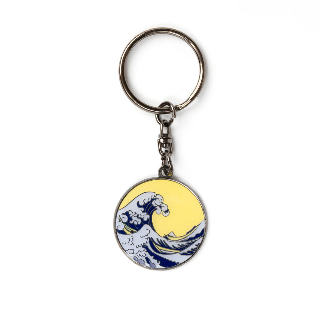 KEYCHAIN- GREAT WAVE HOKUSAI