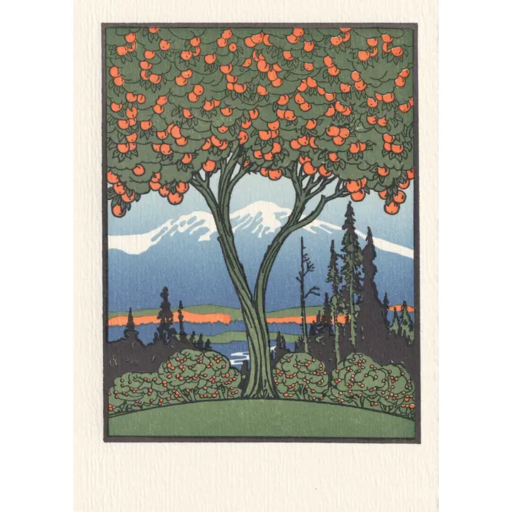 SATURN PRESS CARD - ORANGE TREE