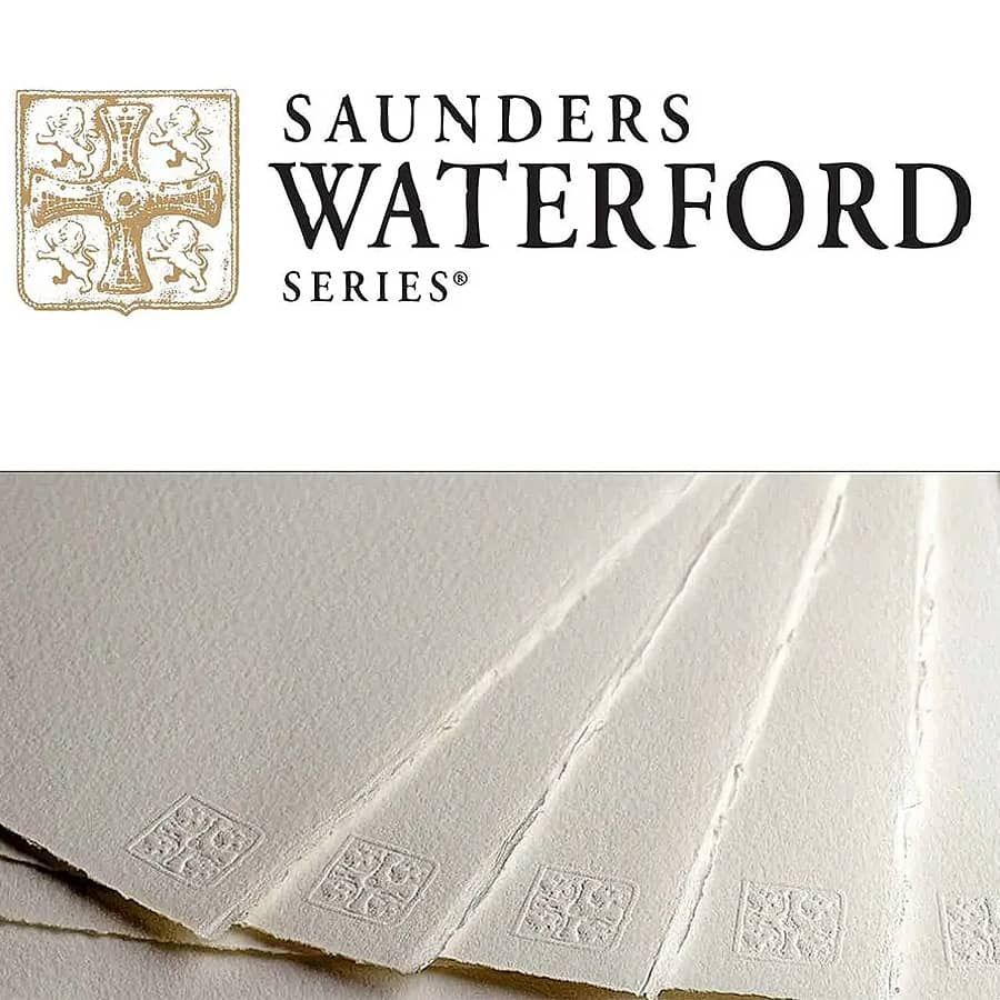 WATERFORD WATERCOLOR COLD-PRESSED WHITE 4-DECKLE 300g 22X30