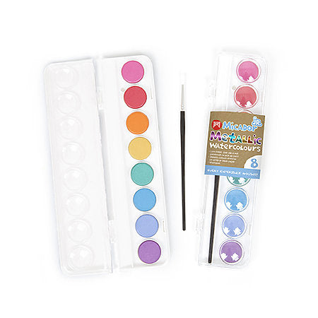 JR. METALLIC WATERCOLOURS PALETTE  SET/8
