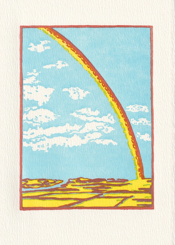SATURN PRESS CARD - OVER THE RAINBOW