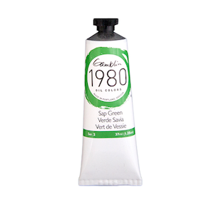 GAMBLIN 1980 OIL COLOR SAP GREEN 37ml
