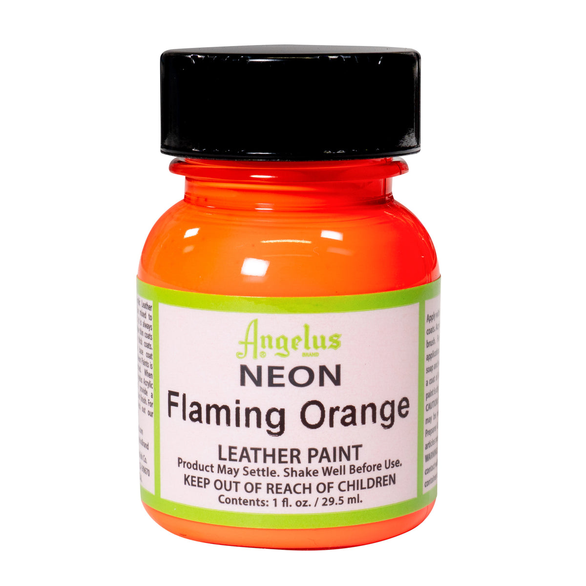 LEATHER PAINT 1oz  NEON FLAMMING ORANGE