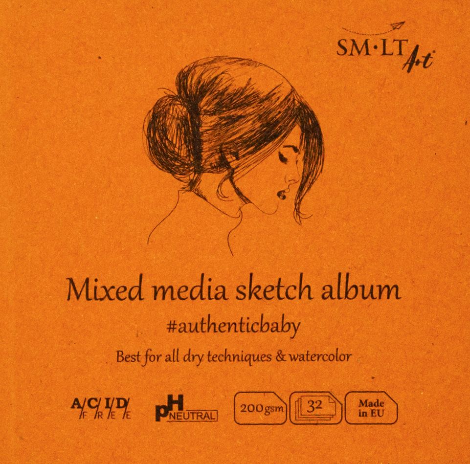 AUTHENTIC BABY - MIXED MEDIA SKETCH PAD 90 X 90MM