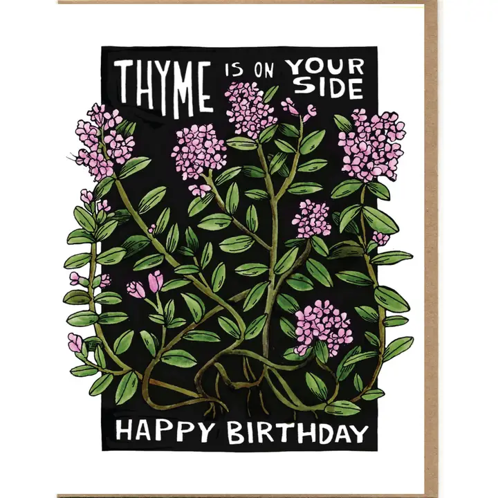 BANNER CARD- THYME IS ON YOUR SIDE