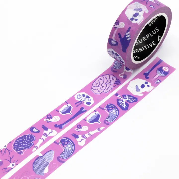 SCIENCES WASHI TAPE - RETRO MICROBIOLOGY