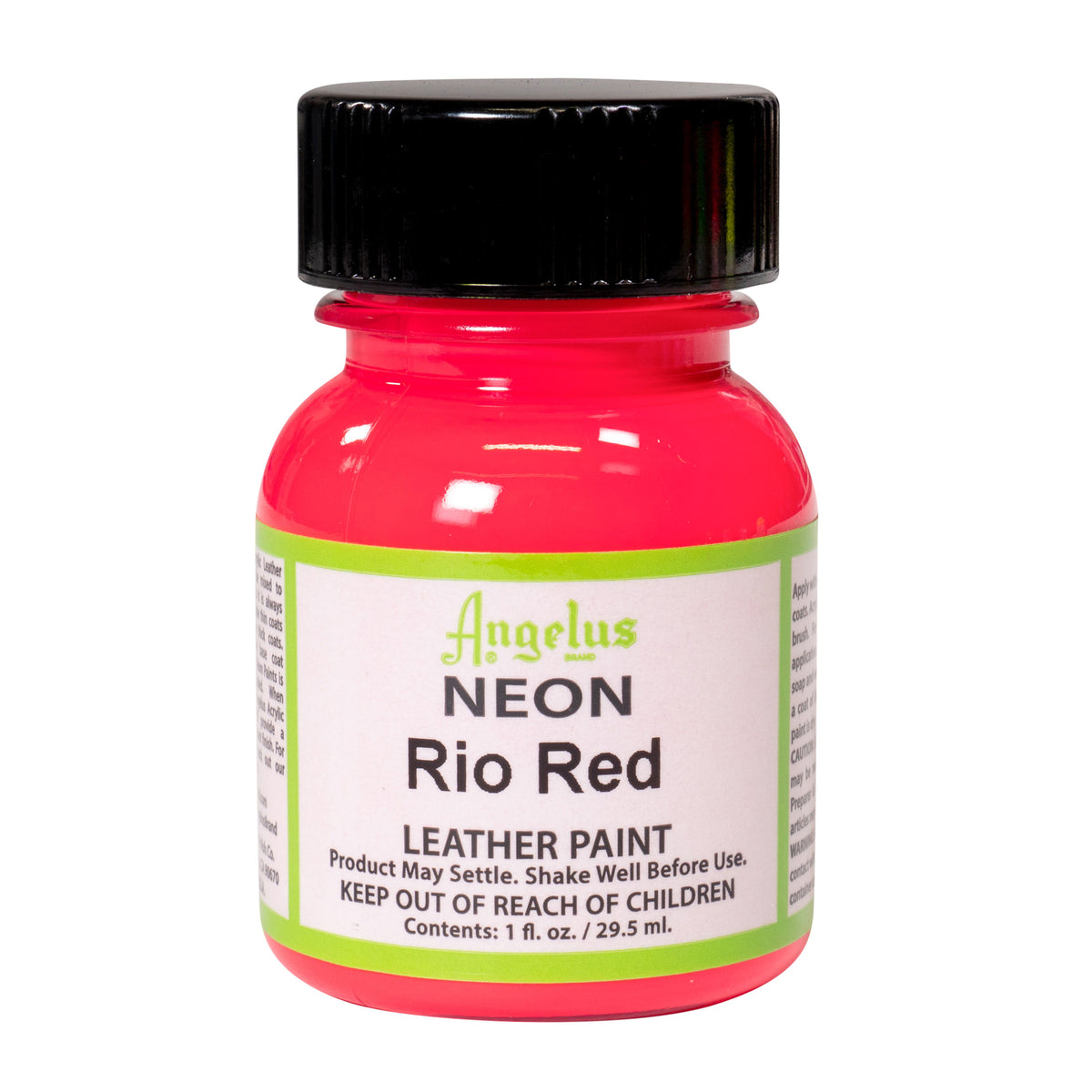 LEATHER PAINT 1oz  NEON RIO RED