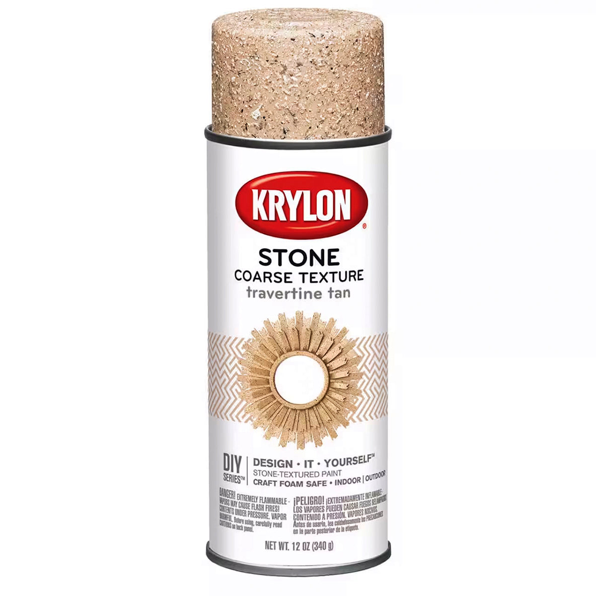 COARSE STONE TEXTURED PAINT TRAVERTINE TAN