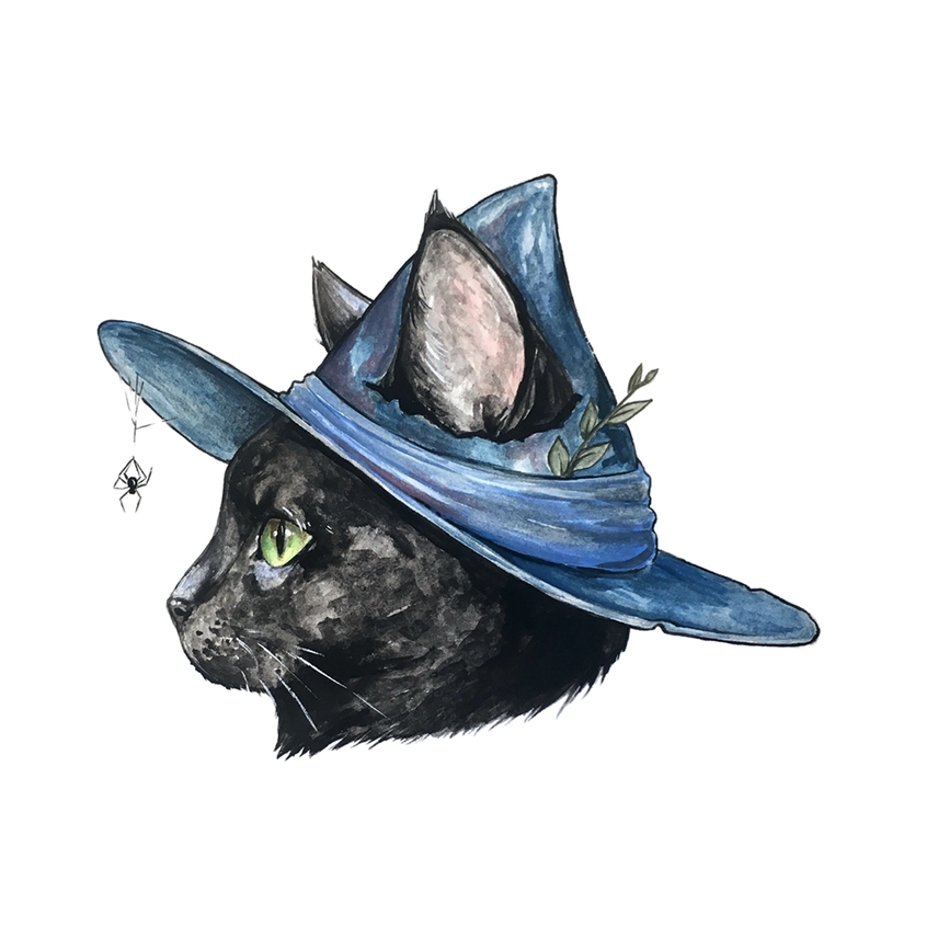 STICKER - WITCH CAT