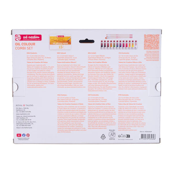 TALENS ART CREATION COMBISET OIL 12X12ML