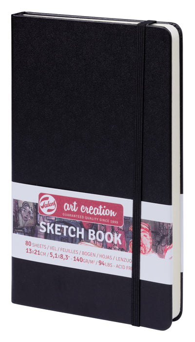 ART CREATION SKETCHBOOK BLACK 12CM X 12CM