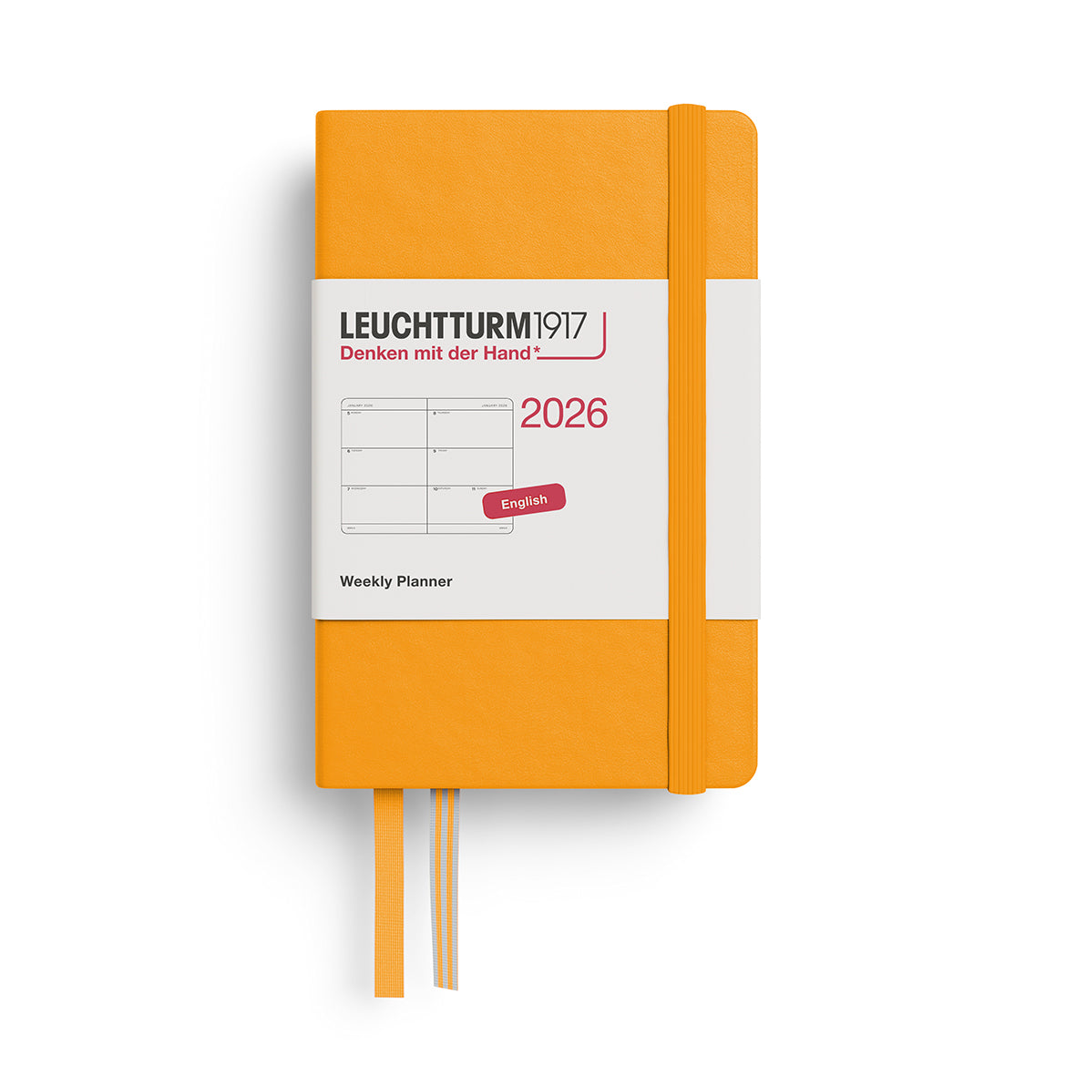 LEUCHTTURM 1917, WEEKLY PLANNER MINI (A7) 2026, ENGLISH - RISING SUN