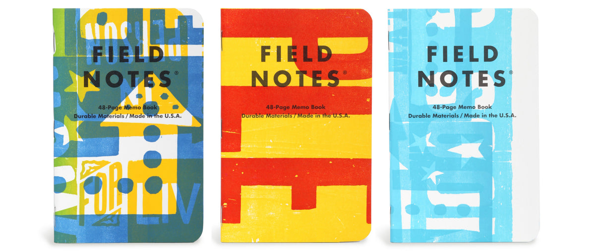 FIELD NOTES, HATCH SHOW PRINT 3 PACK