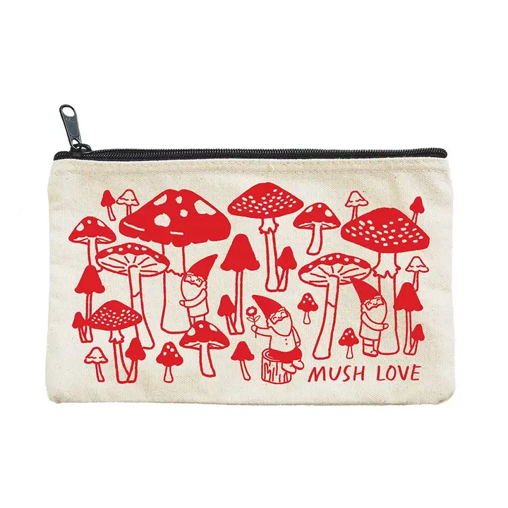 PENCIL POUCH - GNOME MUSHROOM