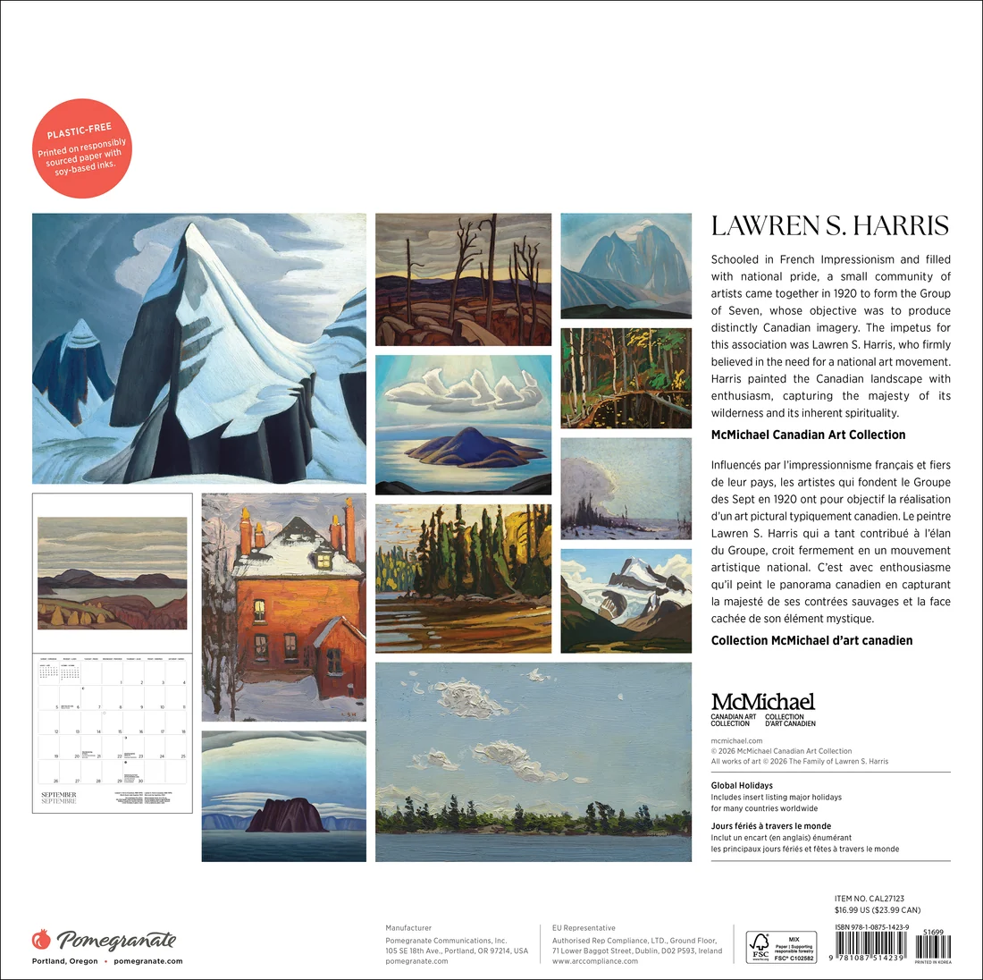 WALL CALENDAR 2027 - LAWREN S, HARRIS