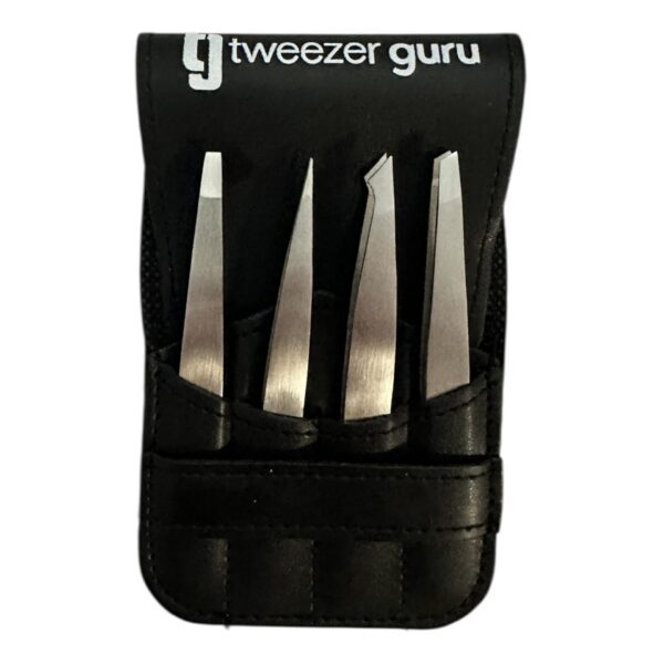 4 PIECE TWEEZER SET