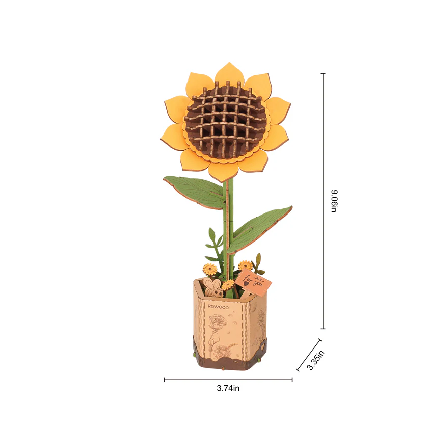 WOODEN BLOOM CRAFT - SUNFLOWER