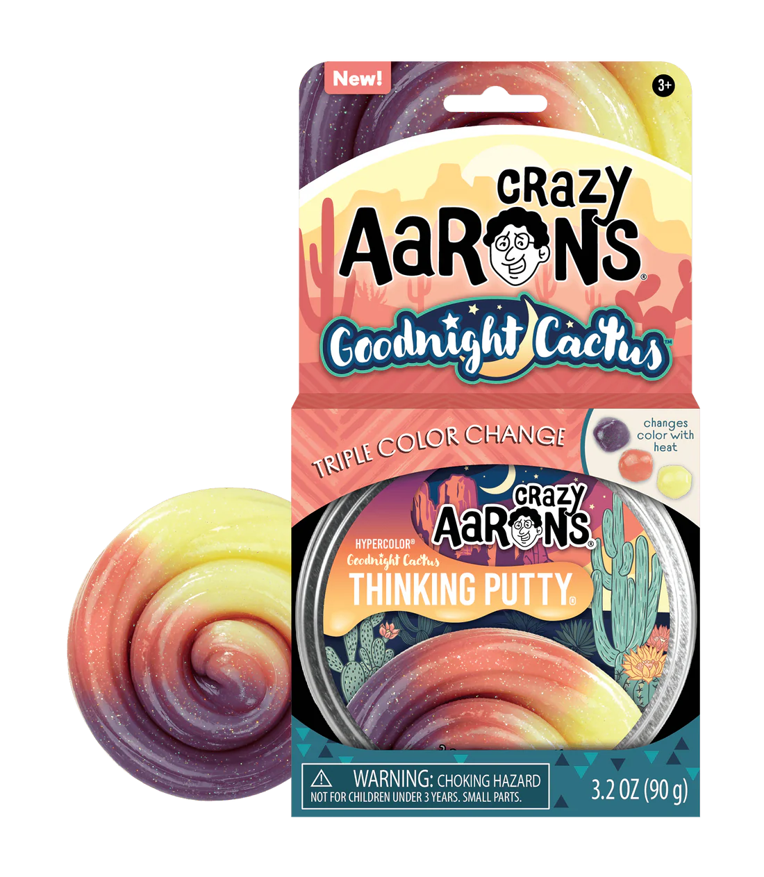 HYPERCOLOR  THINKING PUTTY  GOODNIGHT CACTUS