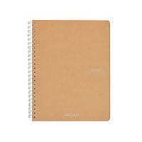 ECOQUA ORIGINAL SPIRAL-BOUND A5 LINED BEIGE