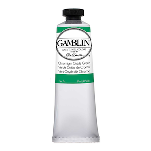GAMBLIN ARTIST'S OIL COLOR CHROMIUM OXIDE GREEN 37ml
