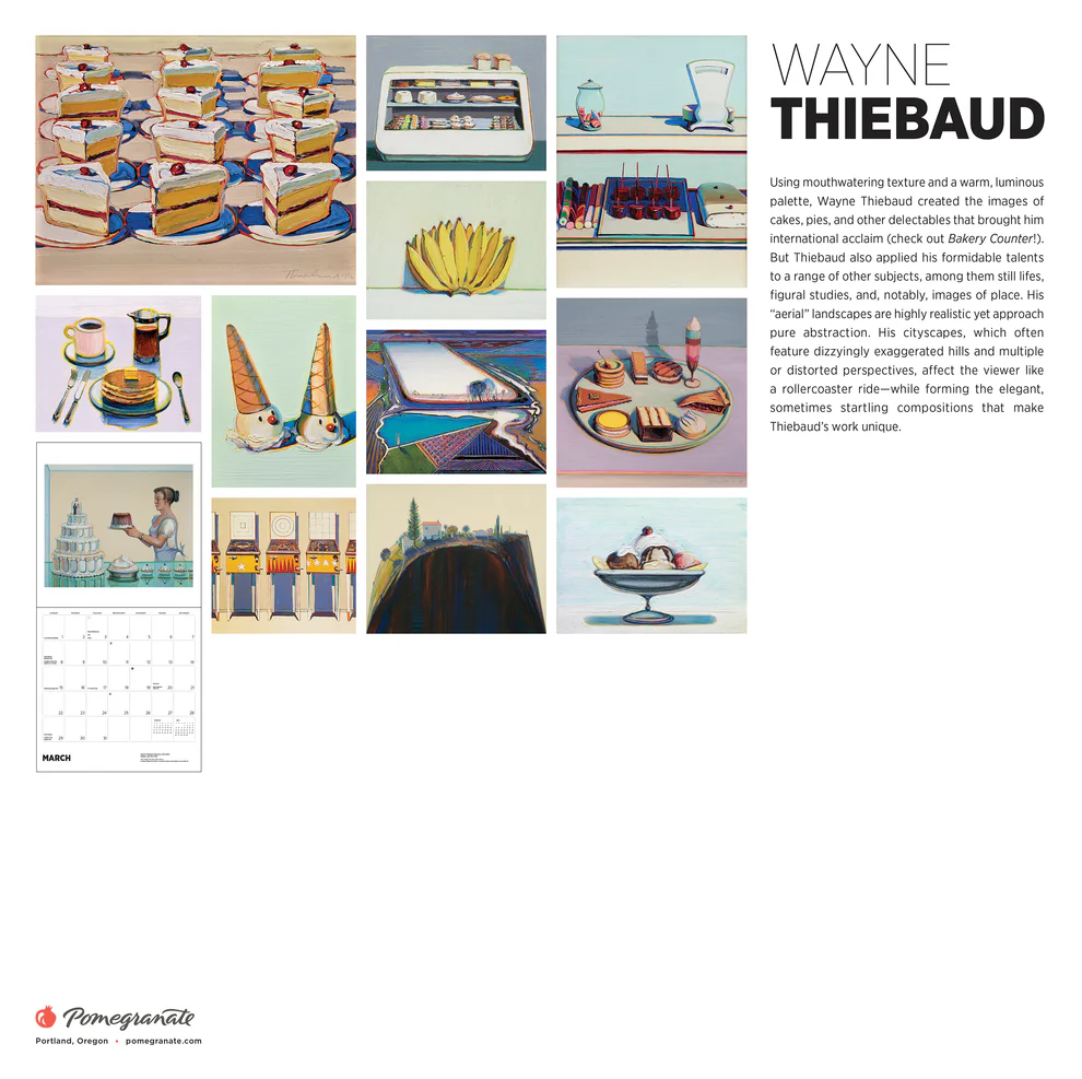 WALL CALENDAR 2026 - WAYNE THIEBAUD
