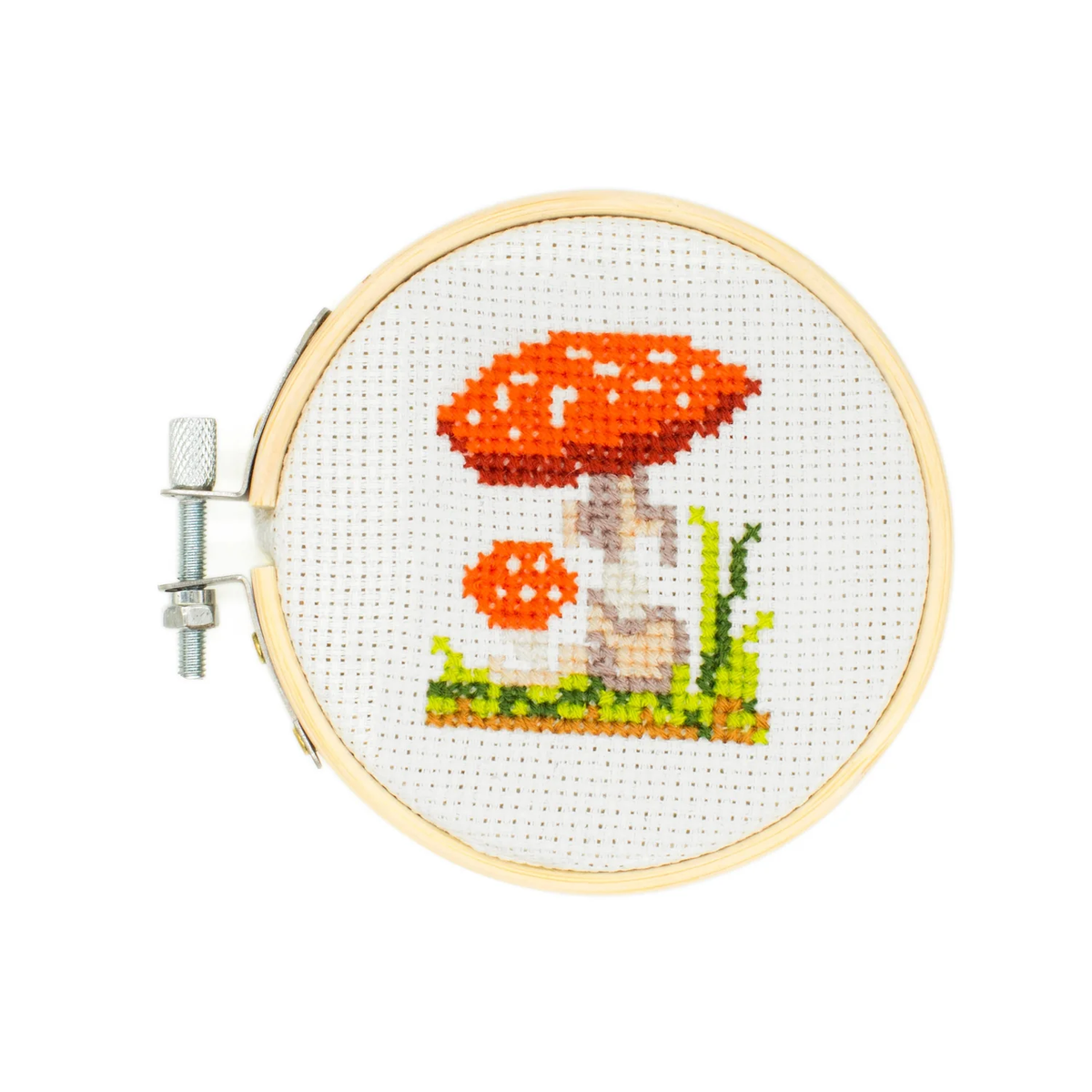 CROSS STITCH EMBROIDERY KIT MUSHROOM