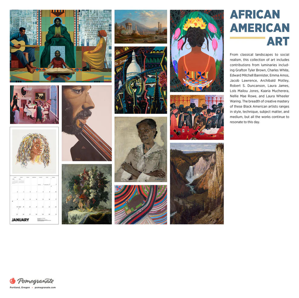 WALL CALENDAR 2026 - AFRICAN AMERICAN ART