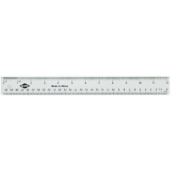 CLEAR ACRYLIC RULER 12&#39;&#39;