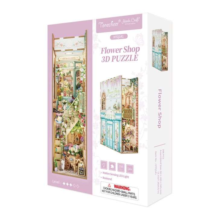 DIY BOOK NOOK KIT -  FLOWER SHOP