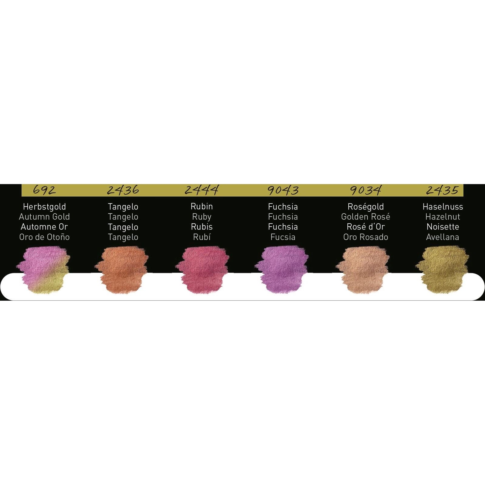 FINETEC WATERCOLOR SET – 6 PEARLESCENT COLOURS (WARM)