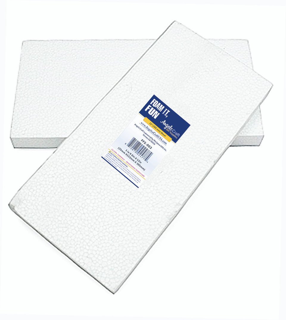 STYROFOAM SHEET - 12" X 6" X 1"