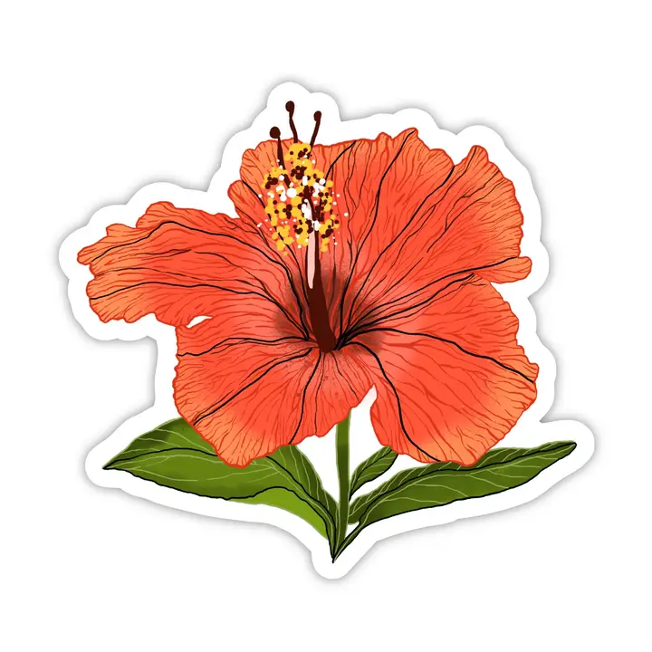 STICKER - HIBISCUS FLOWER