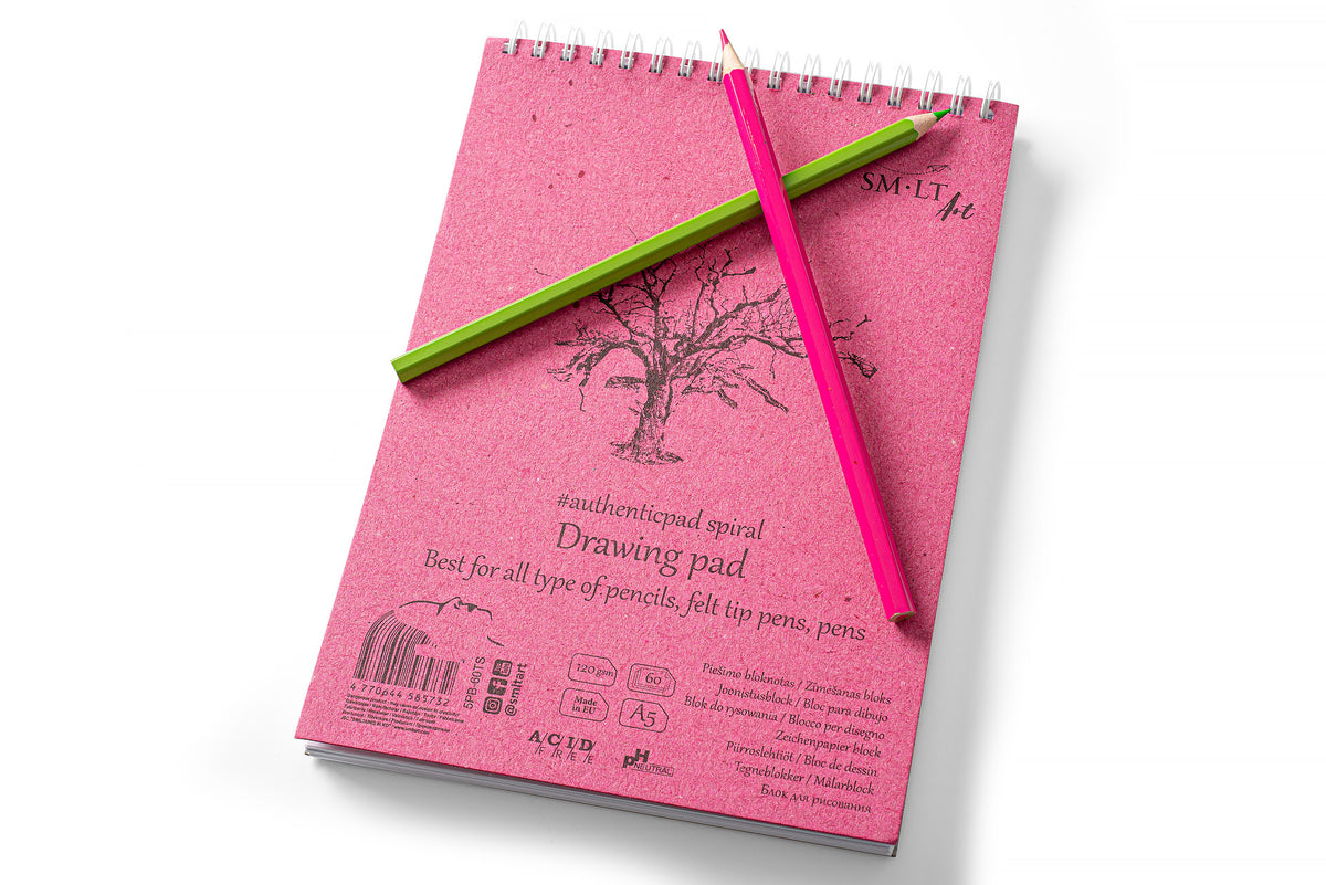 DRAWING PAD AUTHENTIC - A5 (SPIRAL TOP)